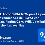 Amplia Vivienda New Para12 Pers A 4 Min Caminando De Playa Con Terraza, Piscina Com, Wifi, Ventiladores De Techo, Lavavajillas