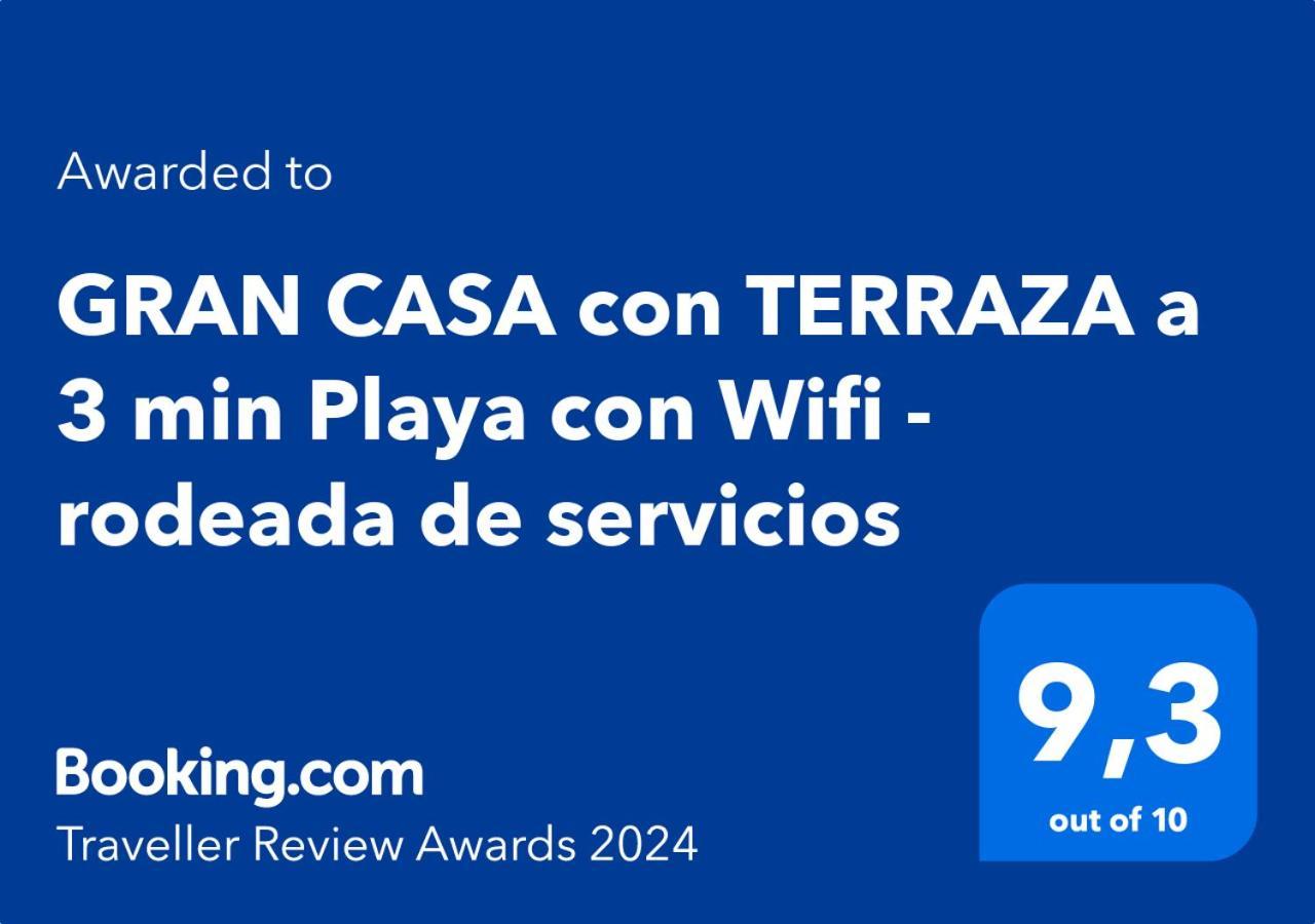 Gran Casa Con Terraza A 3 Min Playa Con Wifi - Rodeada De Servicios Сasa de vacaciones *