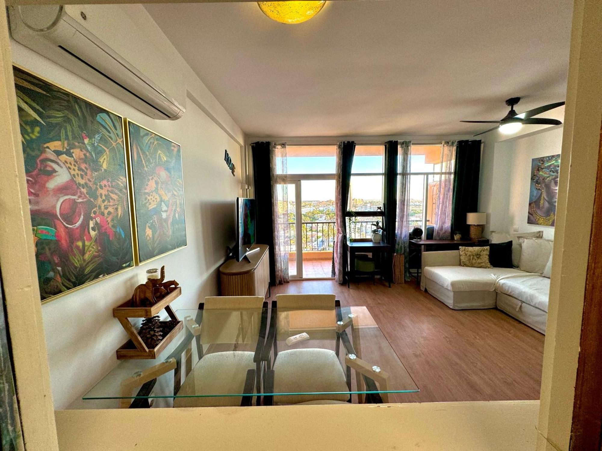 Vive La Playa A 5 Min Con Vistas-piscina-aire Acondicionado-ventiladores De Techo-wifi-orientacion Sur Apartamento