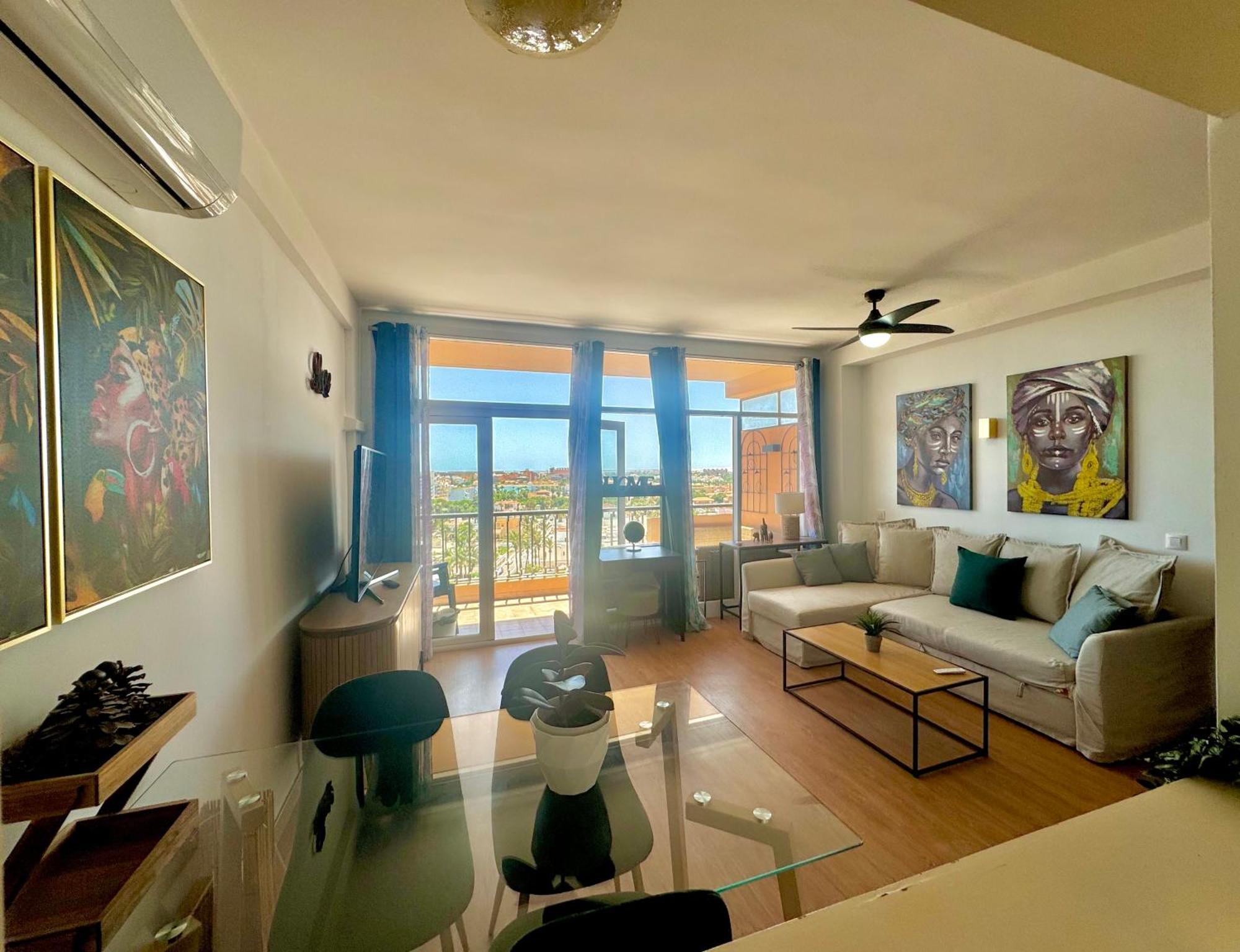 Vive La Playa A 5 Min Con Vistas-piscina-aire Acondicionado-ventiladores De Techo-wifi-orientacion Sur Roquetas de Mar