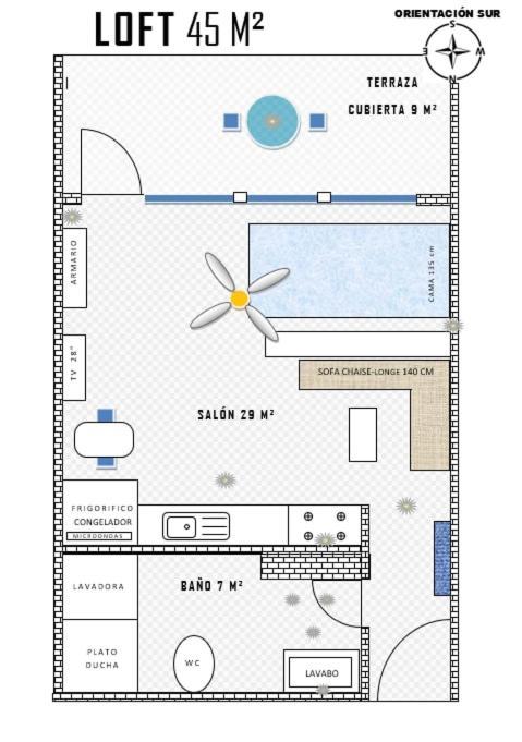 Loft Playamar Con Parking Y Vistas Al Mar * Roquetas de Mar