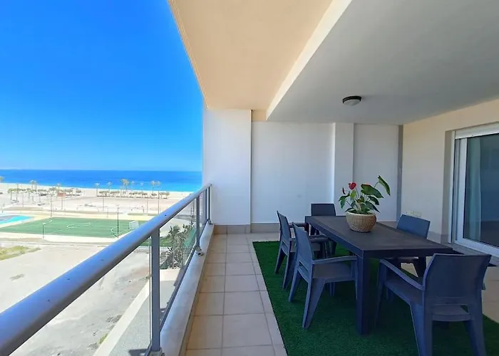 Roquetas Beach 12, Vistas Al Mar, Piscina Y Garaje